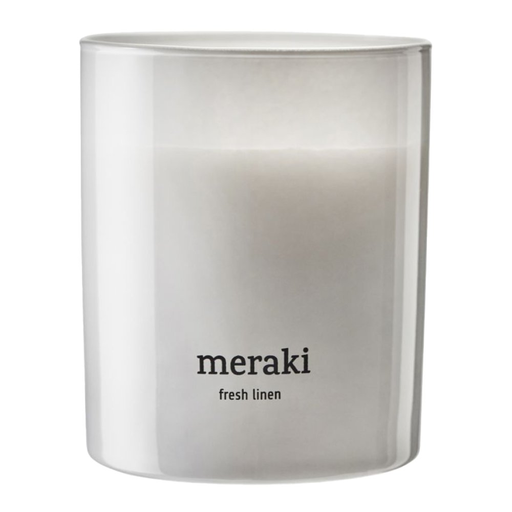 Meraki Tuoksukynttilä Fresh Linen 9,5x8 cm Valkoinen