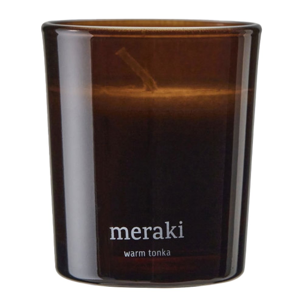 Meraki Tuoksukynttilä Warm Tonka 7x6 cm Ruskea