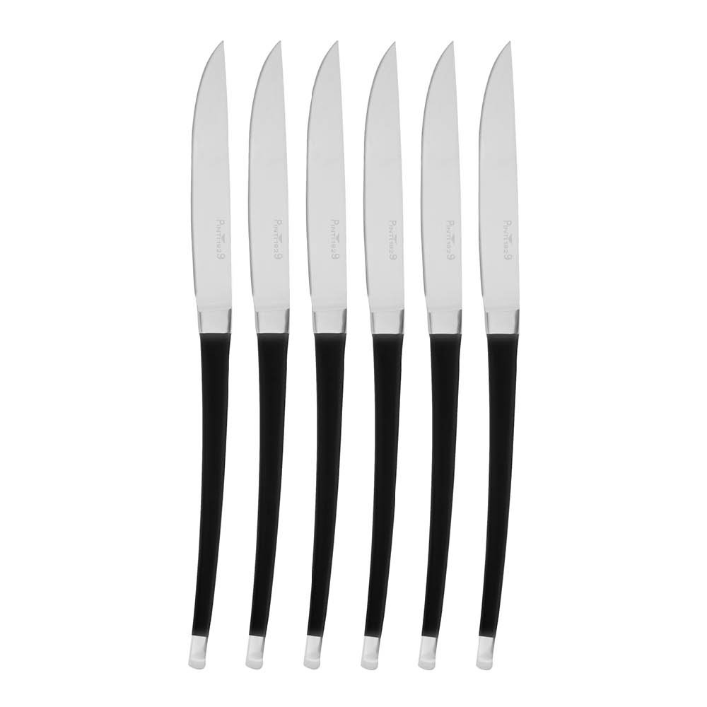 Pintinox Audrey Pihviveitsi 23,5 cm 6 kpl Musta