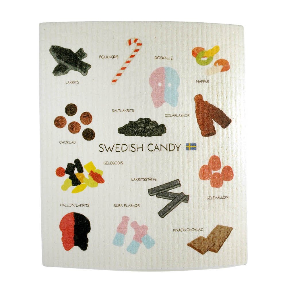Mellow Design  Tiskirätti Swedish Candy 17x20 cm Valkoinen