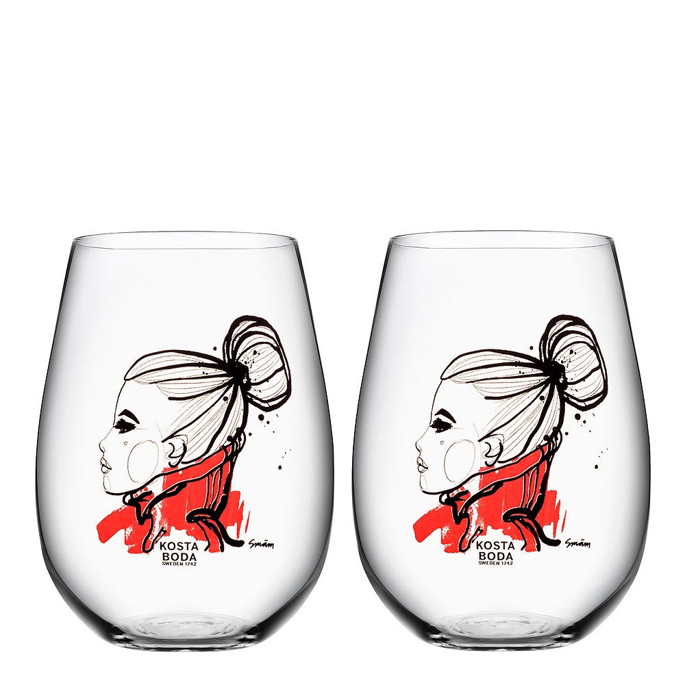 Kosta Boda  All About You Tumbler Lasi 57 cl 2 kpl Want You