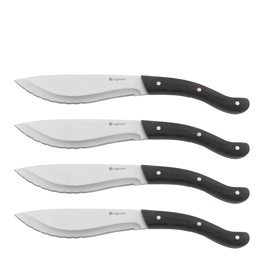 Legnoart  Tomahawk Pihviveitsi 4 kpl Tumma pakkapuu