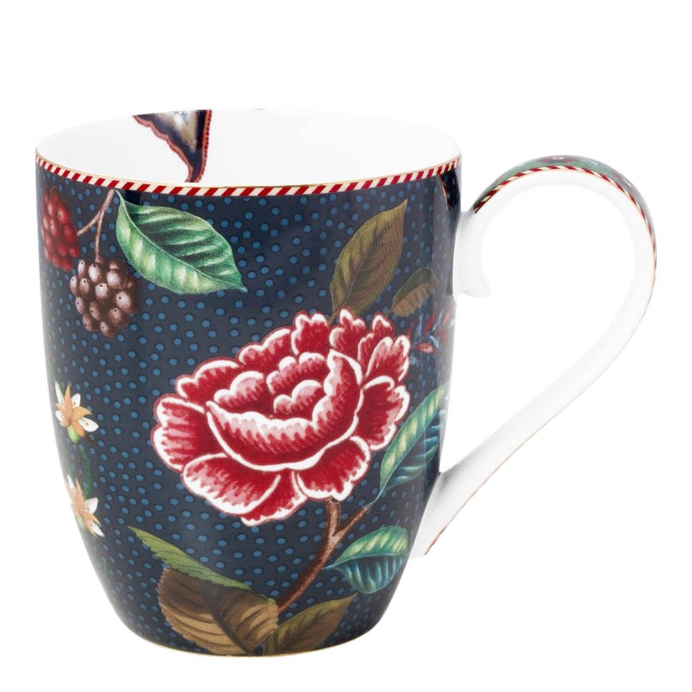 Pip Studio  Berry Blues Flowers Muki XL 45 cl Sininen