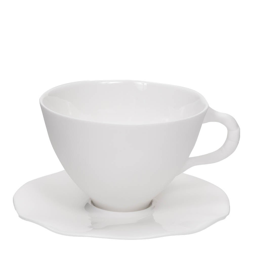 Serax  Perfect Imperfection muki M aluslautasella 28 cl valkoinen