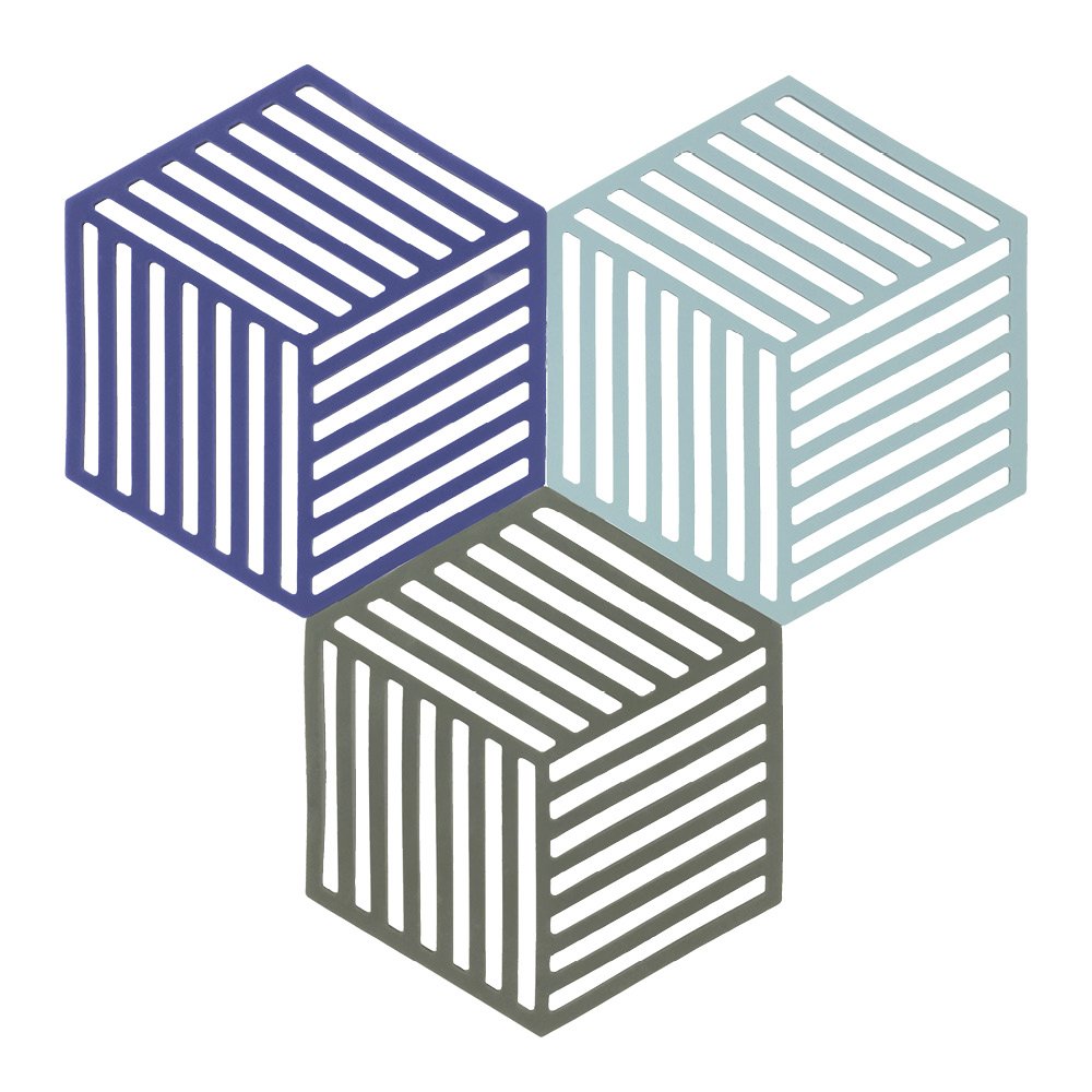 Zone  Hexagon Pannunalunen 16 cm 3 kpl Monivärinen