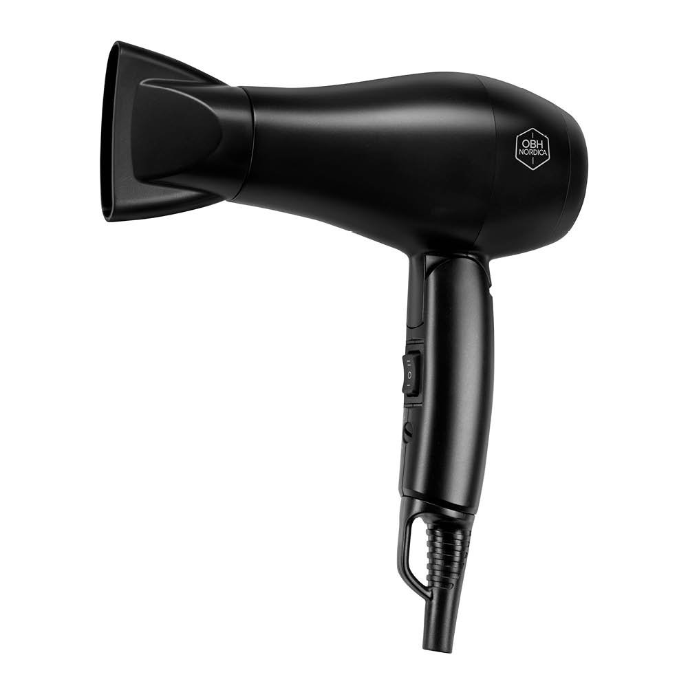 OBH Nordica  Artist Dry & Go Taitettava Hiustenkuivaaja 1100 W Musta