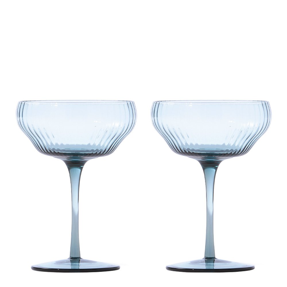 Pols Potten  Pum Coupe lasi 14,3 cm 2 kpl Sininen