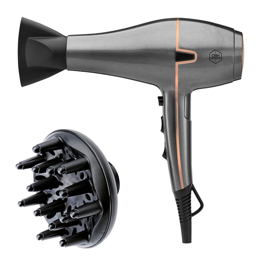OBH Nordica  Artist Keratin Care Hiustenkuivaaja 2300 W Harmaa