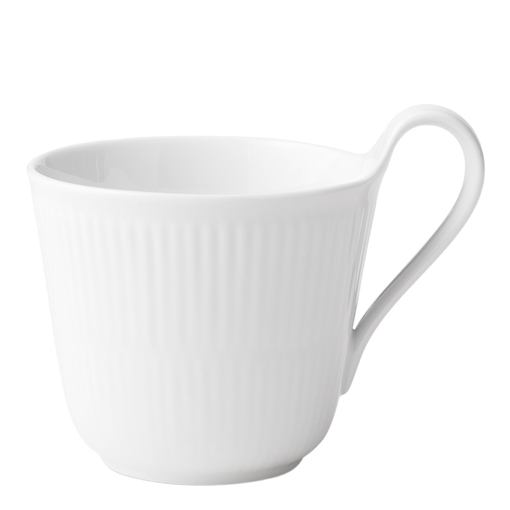 Royal Copenhagen  White Fluted Kuppi 33 cl korkea korva
