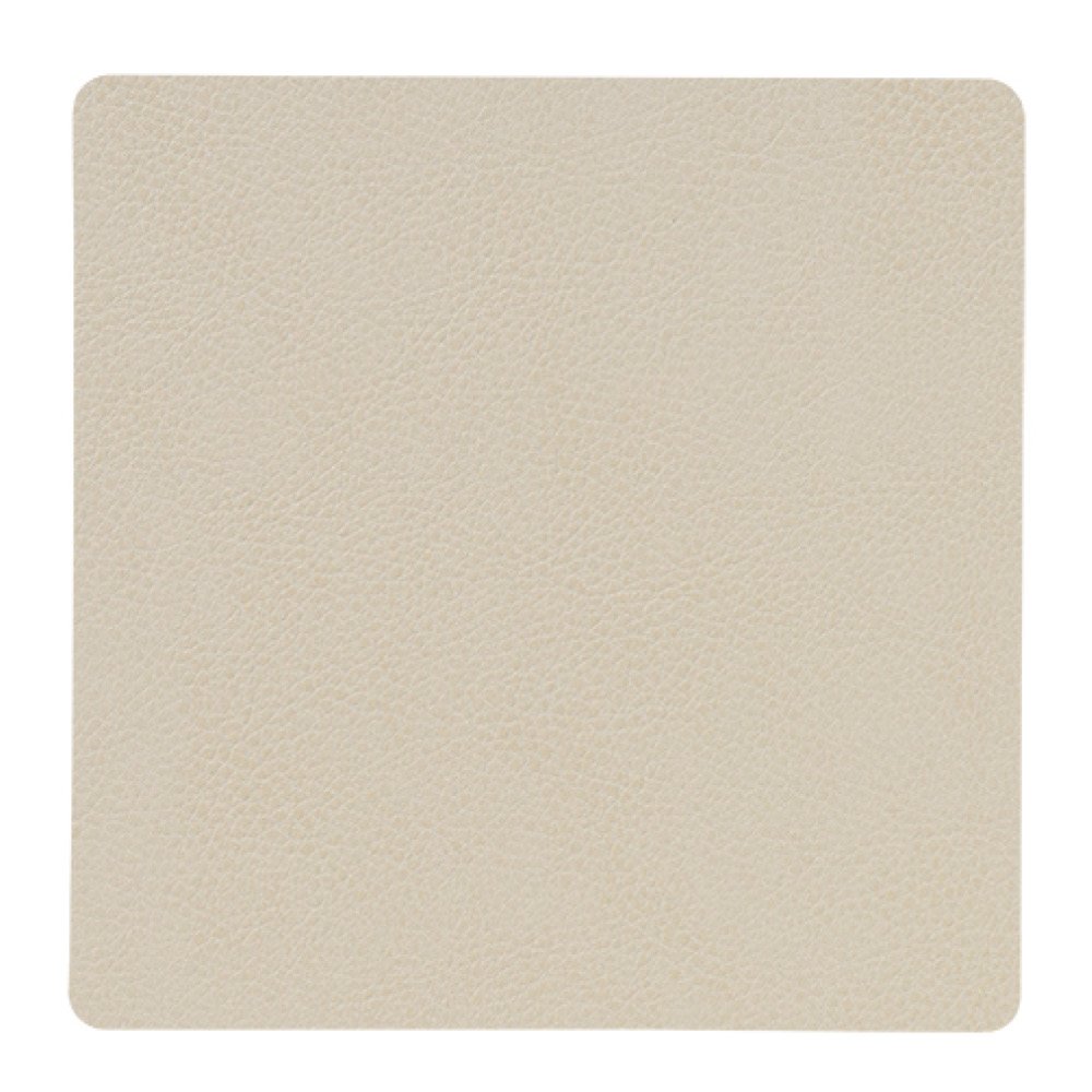LIND DNA  Leather Serene Square Lasinalunen 10x10 cm Beige
