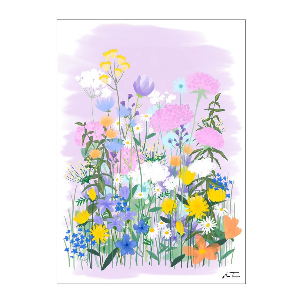 Poster & Frame  Anna Thomsen Juliste 30x40 cm Field of flowers no2