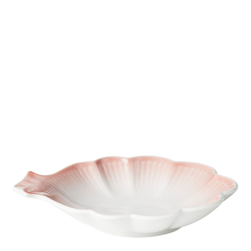 Royal Copenhagen  Iris Lautanen kukkamuoto 16 cm Koralli