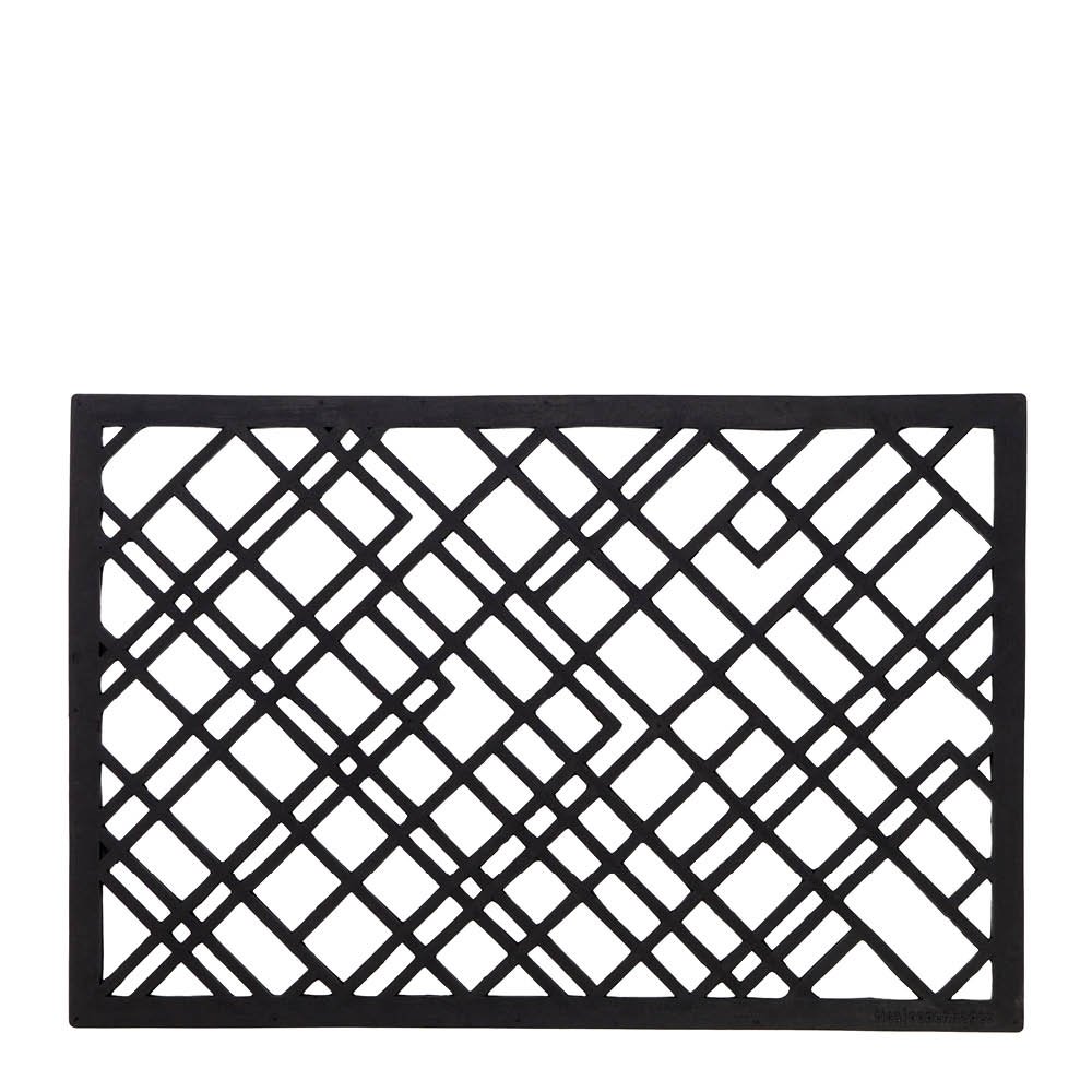 Tica Copenhagen  Lines Kynnysmatto 90x60x1 cm Musta
