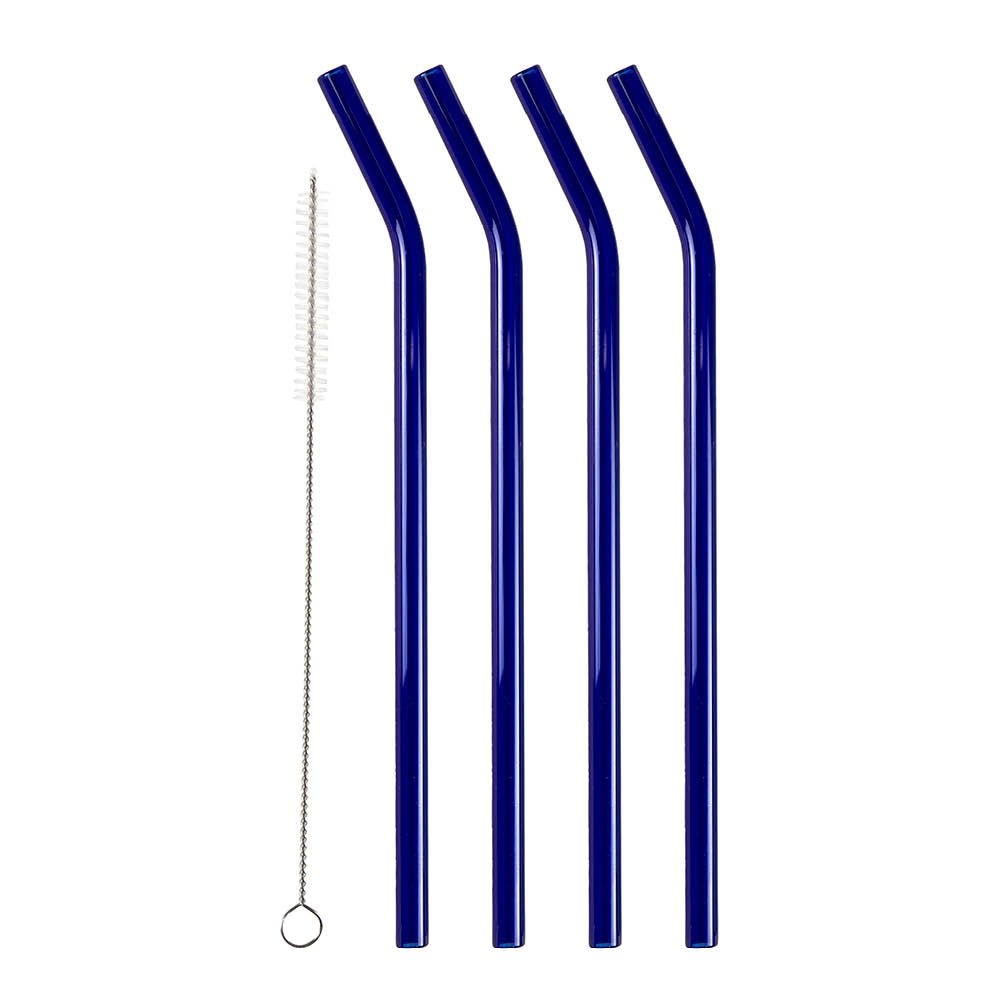 Lyngby  Lasinen Pilli 21,5 cm 4 kpl Sininen