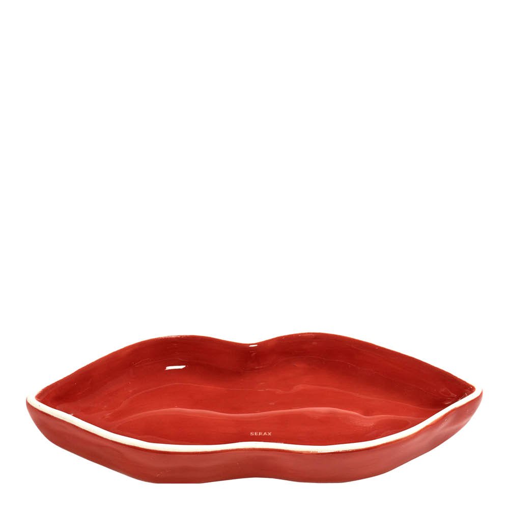 Serax  Les Objets Mouleversants tarjoiluvati Lips S 16x6x2 cm punainen