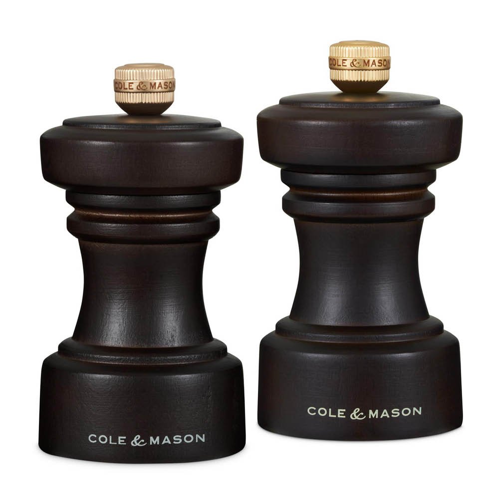 Cole & Mason  Hoxton Suola ja Pippurimylly 11 cm Ruskea