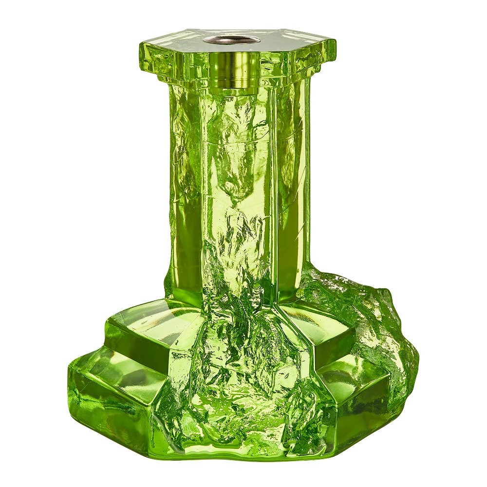 Kosta Boda  Rocky Baroque Kynttilänjalka 17,5 cm Kryptoniitti