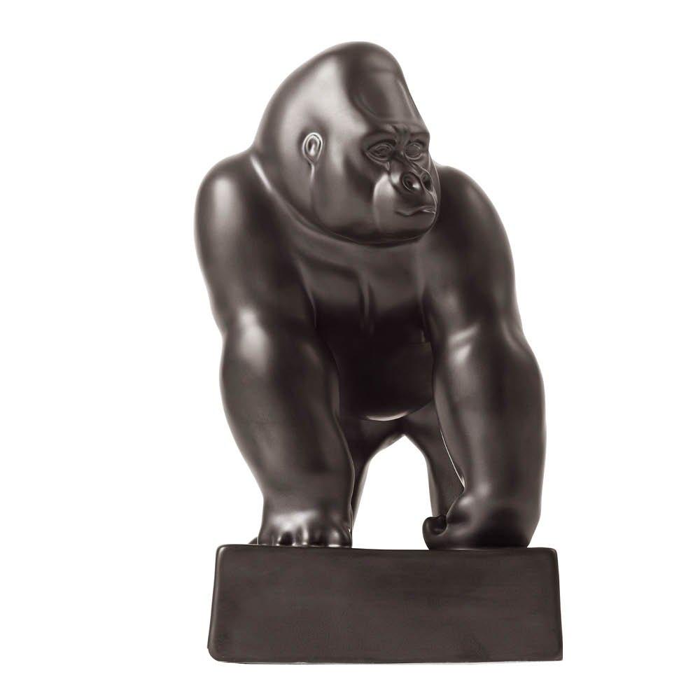 Royal Copenhagen Seisova gorillaveistos 20 cm