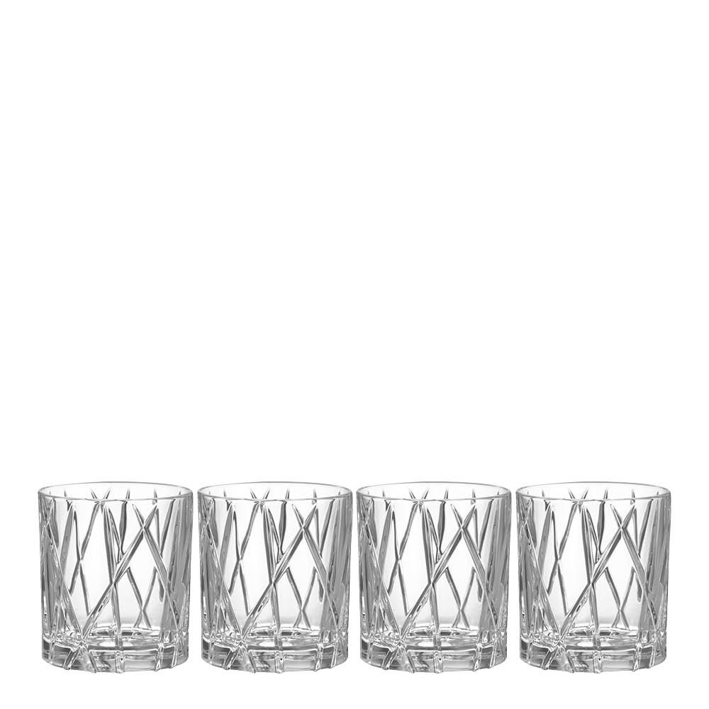 Orrefors  City Old Fashioned Lasi 25 cl 4 kpl