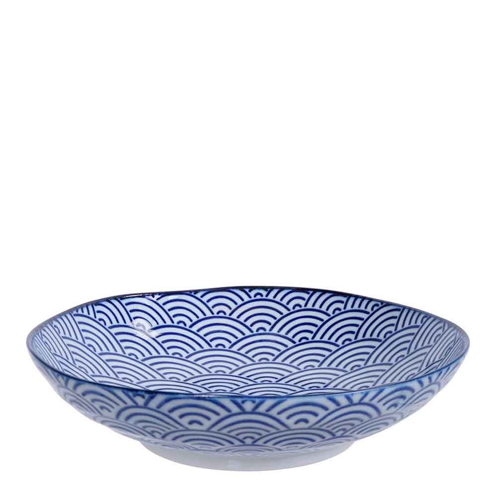 Tokyo Design Studio  Nippon Blue Pastalautanen 21 cm Wave