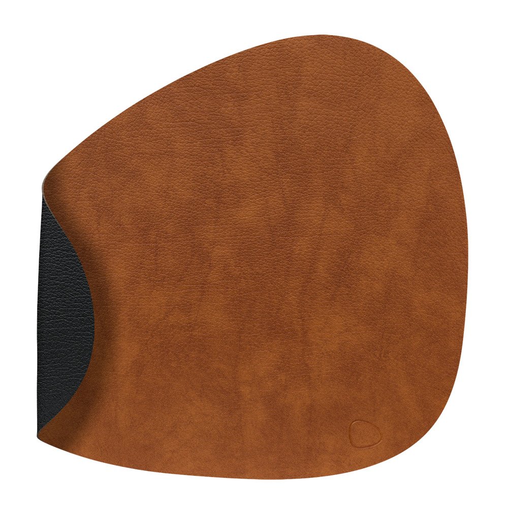 LIND DNA  Curve Bull Pöytätabletti kaksipuolinen 37x44 cm Cognac/Black