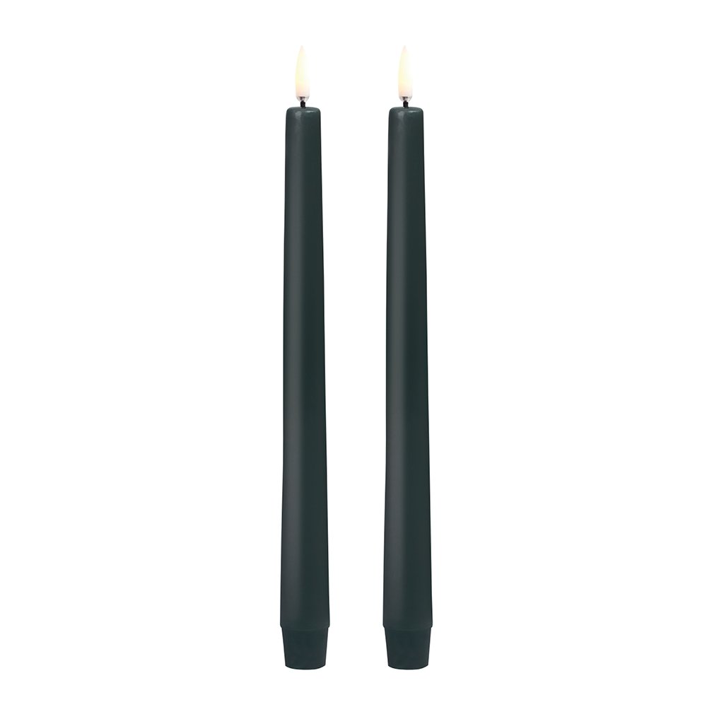 Uyuni Lighting  Taper Candles Kruunukynttilä 2,3x25 cm 2 kpl Musta