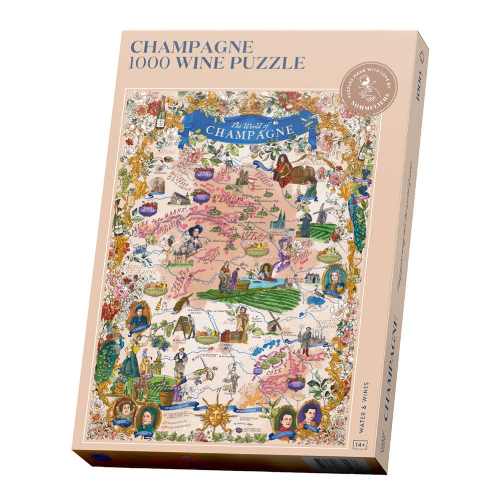 Water and Wines  Wine Puzzle Palapeli Samppanja 1000 palaa
