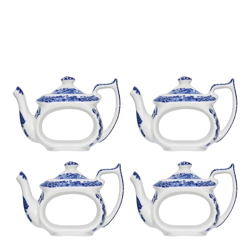 Spode Blue Italian Lautasliinarengas 4 kpl Sininen/Valkoinen