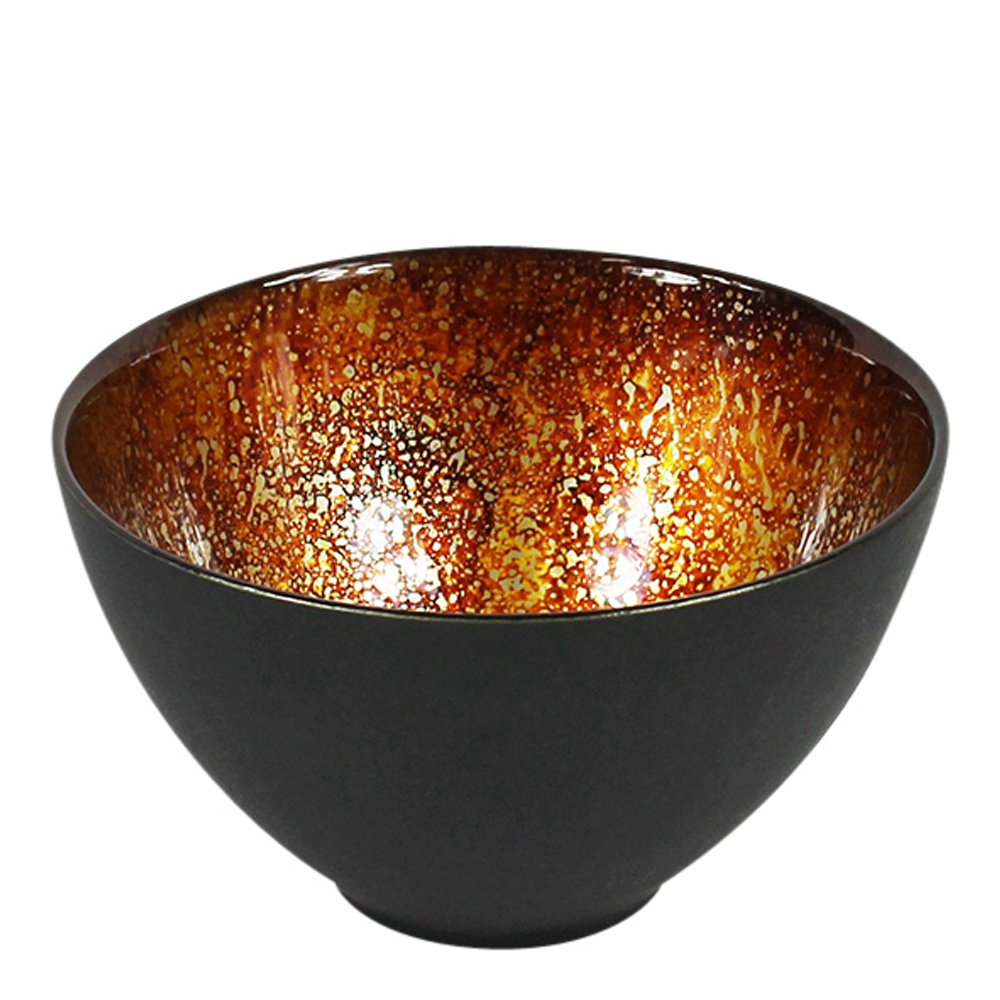 Nybro Crystal  Lizzy Kulho 11,5 cm Musta/Laava
