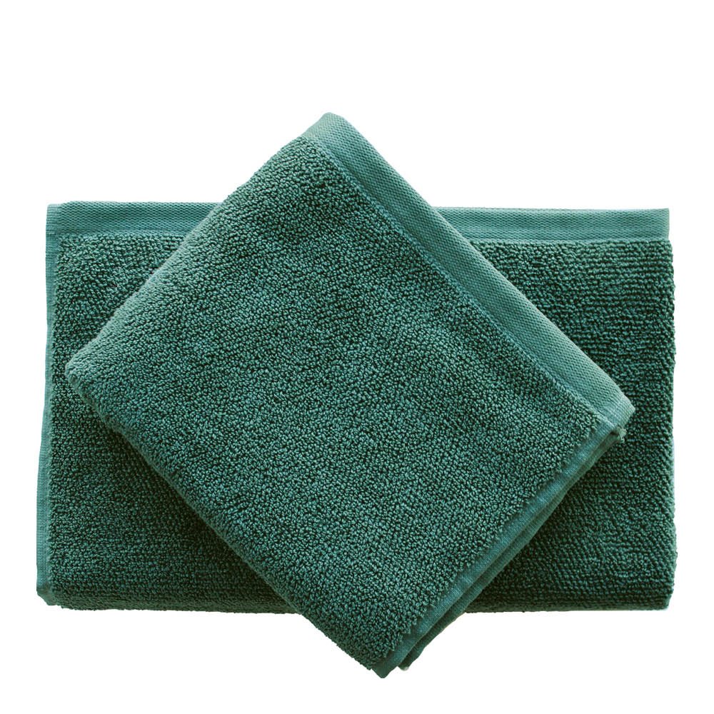 The Organic Company  MILD lahjasetti: Kylpypyyhe + Käsipyyhe Dark green