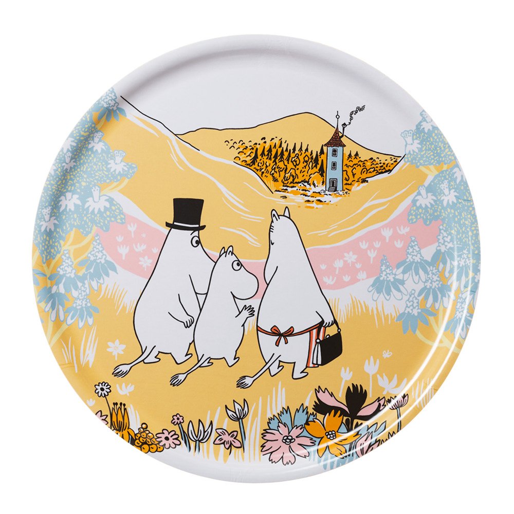 Moomin Arabia  Muumi Tarjotin 35 cm Perheen parissa
