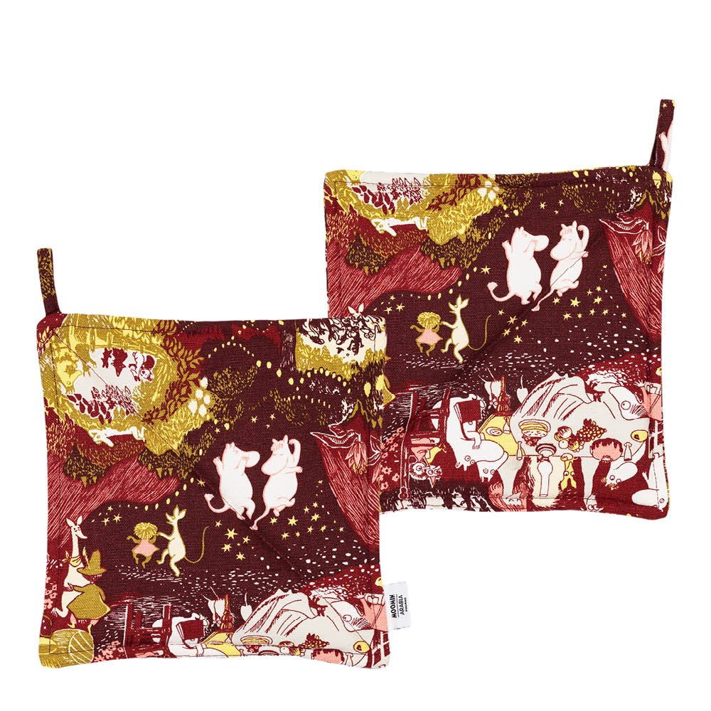 Moomin Arabia  Muumi Patalappu 22x22 cm 2 kpl Juhlan aika