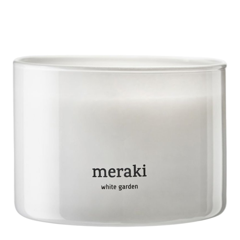Meraki Tuoksukynttilä White Garden 7,5x10 cm Valkoinen