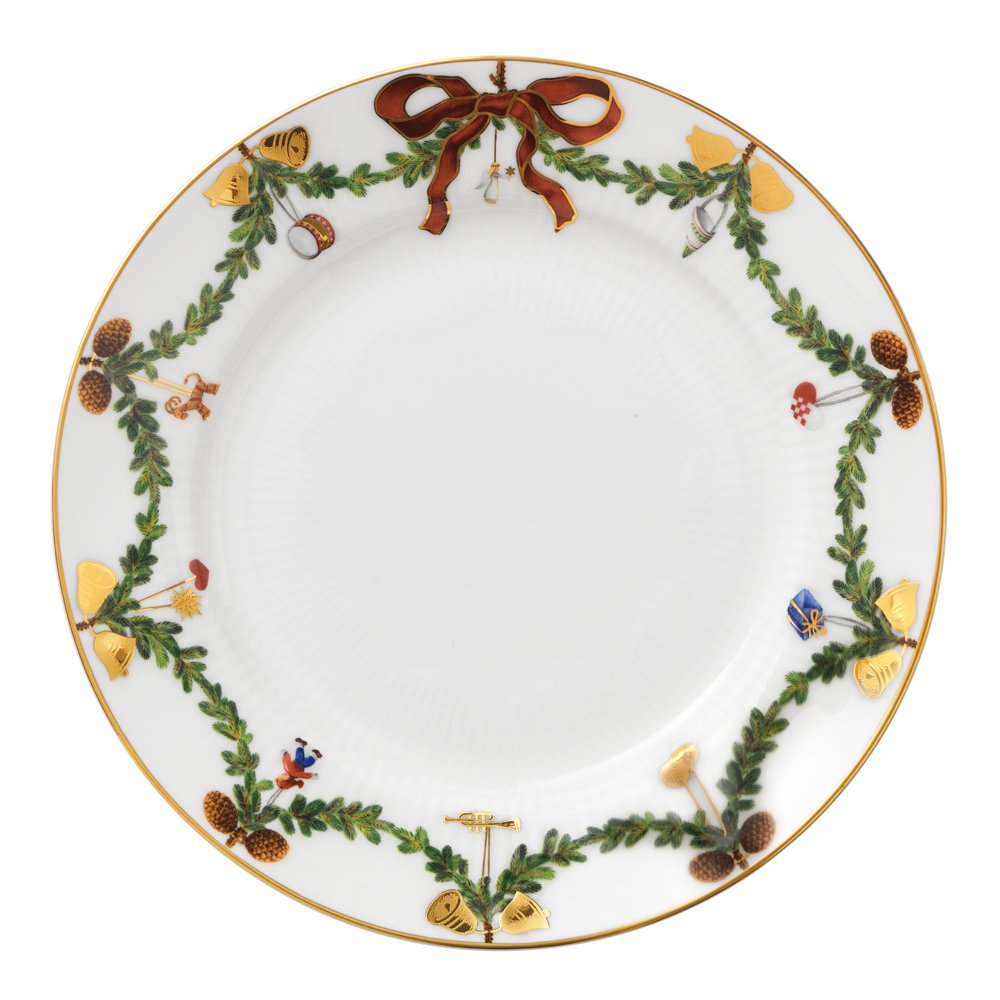 Royal Copenhagen  Star Fluted Christmas Lautanen 19 cm
