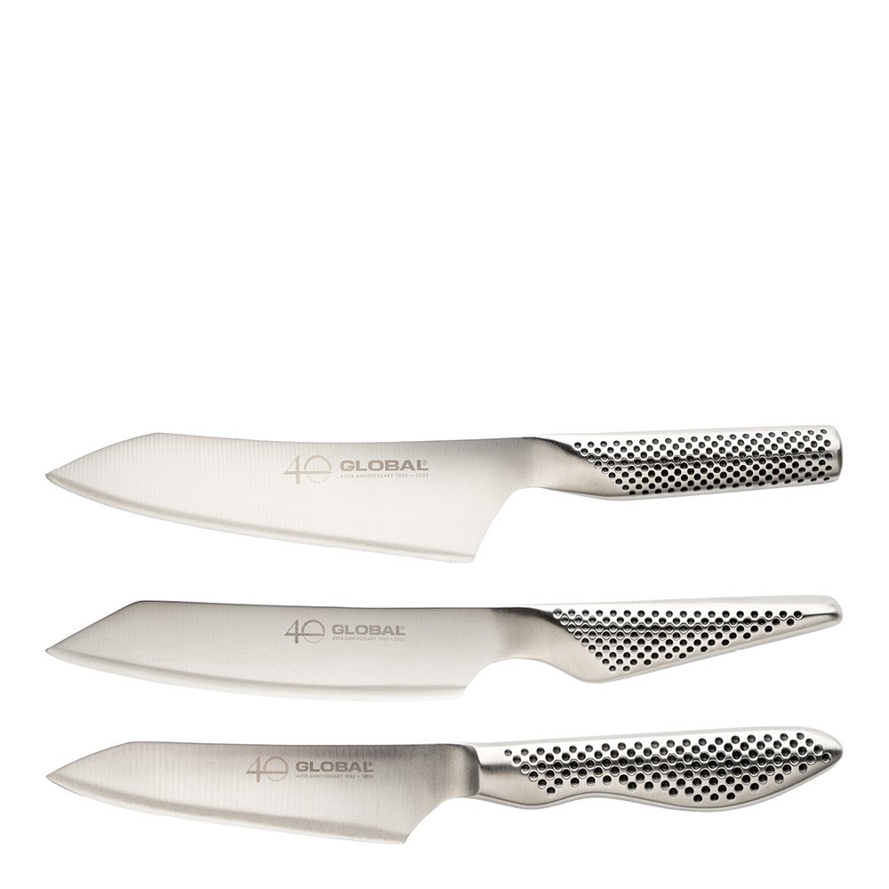 Global  Global 40vuotisjuhla Veitsisetti 3 osaa G4/GS110/GS58