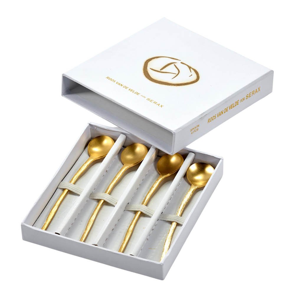 Serax  Flora vulgaris kahvilusikka 4 kpl kulta