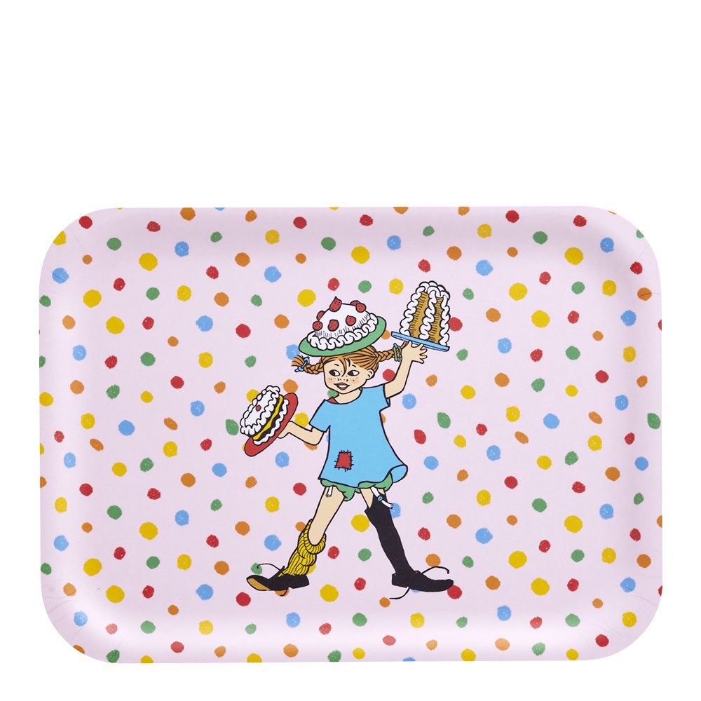 Muurla  Peppi Pitkätossu Tarjotin 27x20cm Vaaleanpunainen