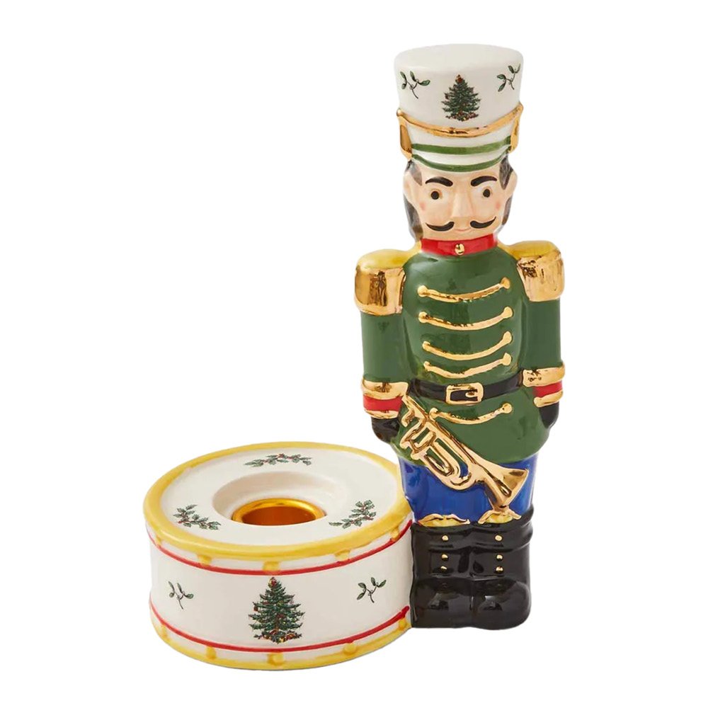 Spode Christmas Tree Kynttilänjalka pähkinänsärkijä 18cm
