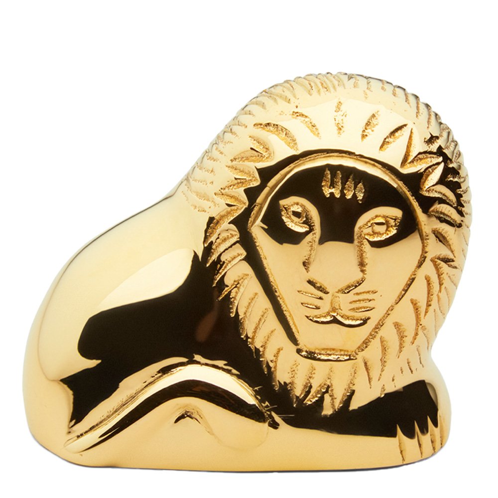 Skultuna  Skultuna x Lisa Larson Makava Leijona 4,5 cm Kulta