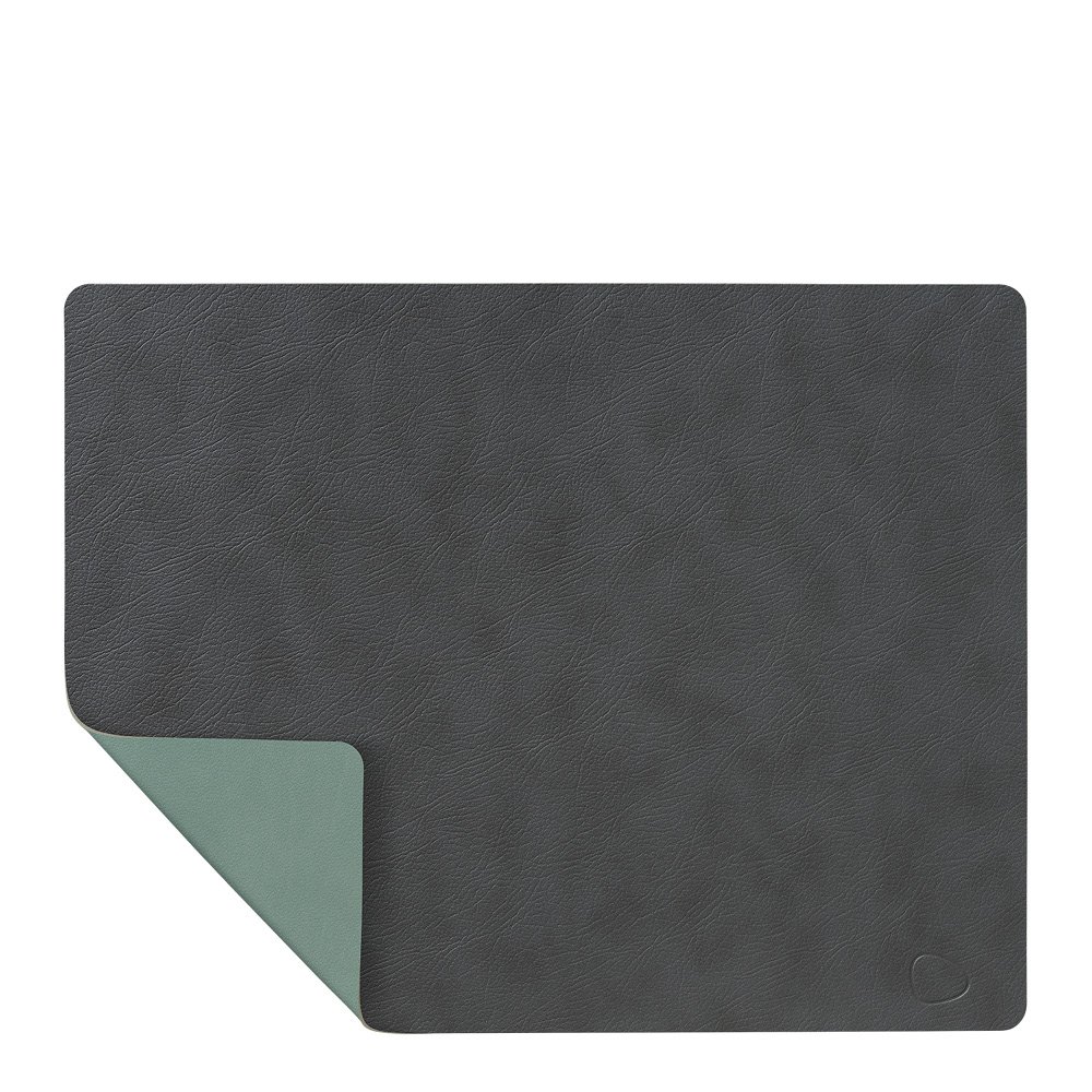 LIND DNA  Square Cloud Pöytätabletti kaksipuolinen 35x45 cm Anthracite/Pastel Green