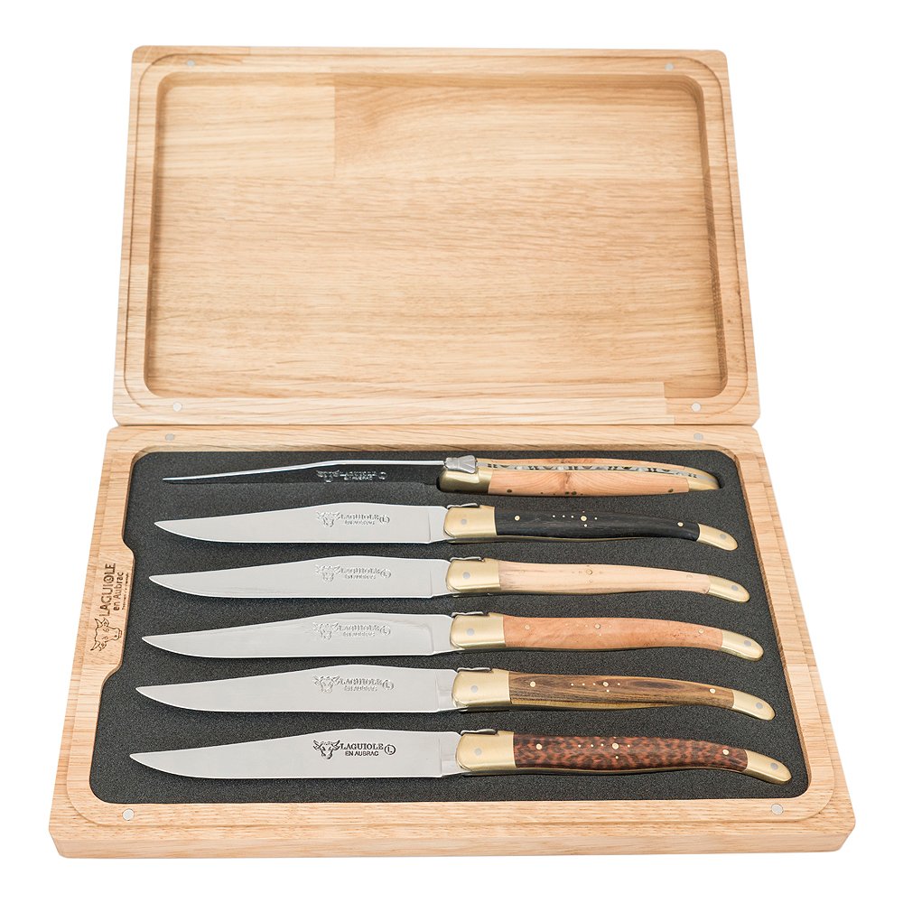 Laguiole en Aubrac  Paistiveitsi 6 kpl Wood Mix