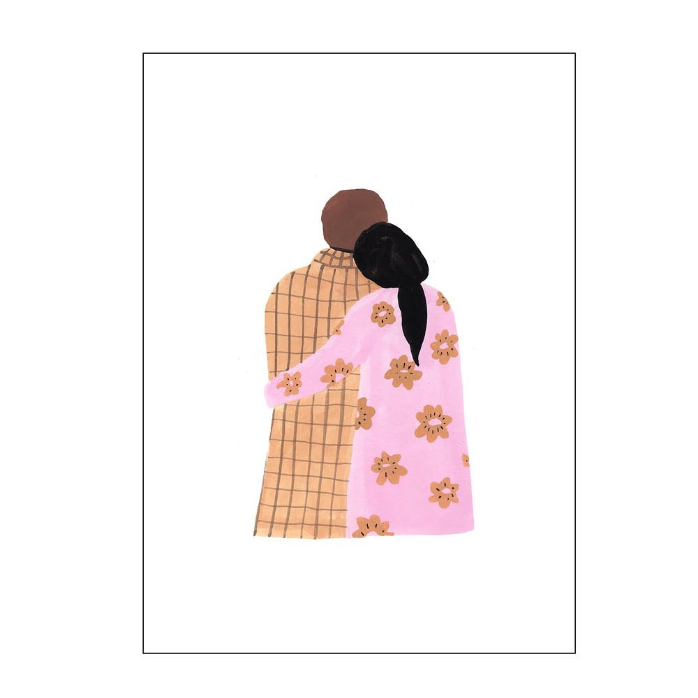 Poster & Frame  The Poster Club x Laura Page Juliste 30x40 cm Couple