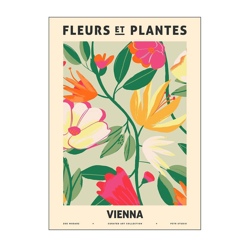 Poster & Frame  PSTR Studio Juliste 50x70 cm Zoe fleurs et plantes vienna