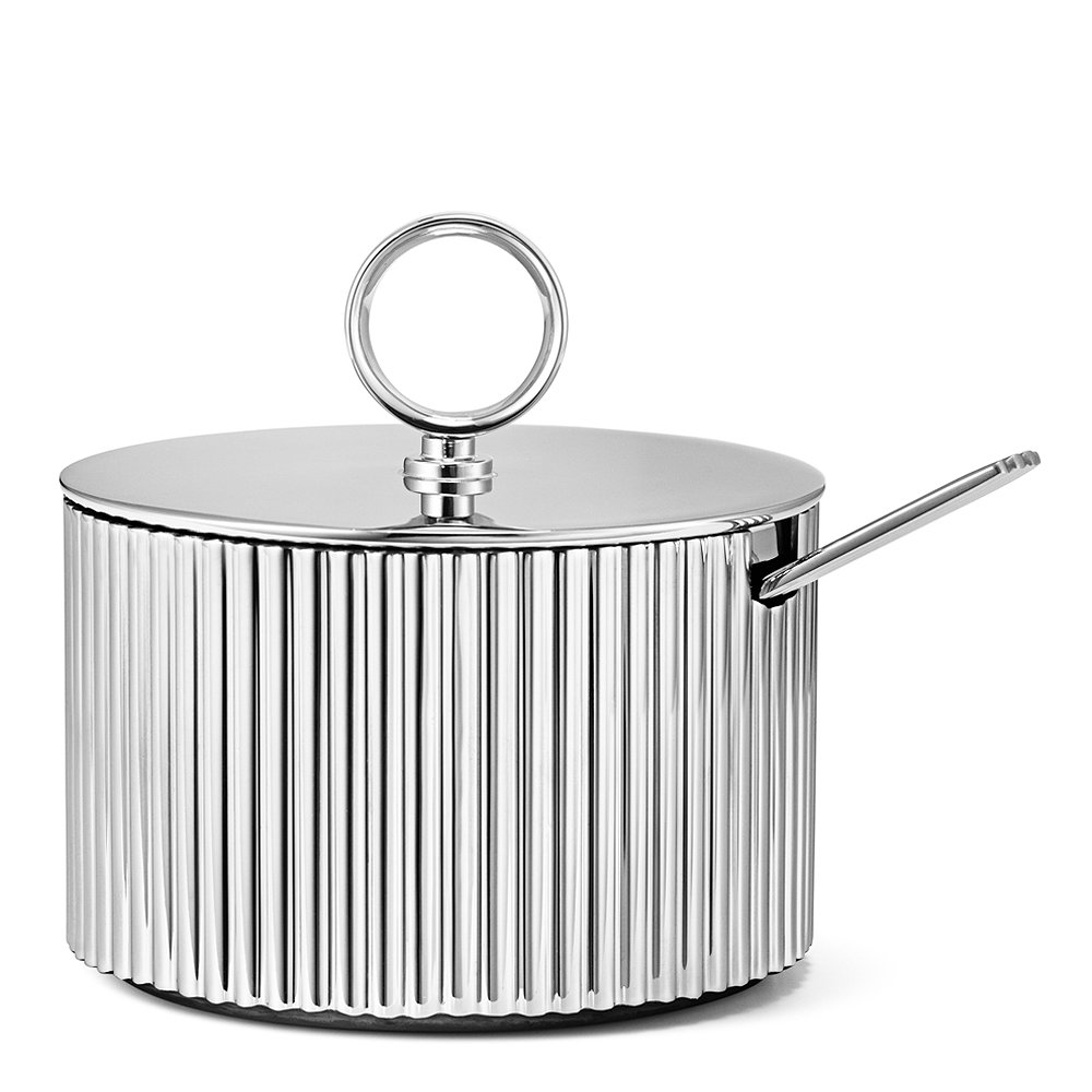 Georg Jensen  Bernadotte Sokerikulho ja tarjoilulusikka