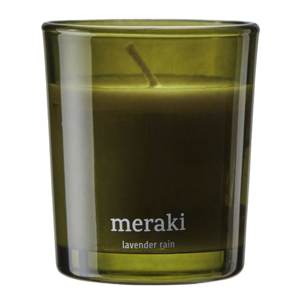 Meraki Tuoksukynttilä Lavender Rain 6x6 cm Vihreä