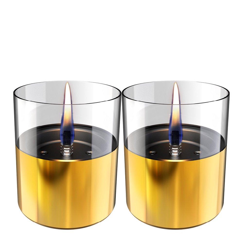 Tenderflame  Lilly Sisustustuli 10 cm 2 kpl Kulta