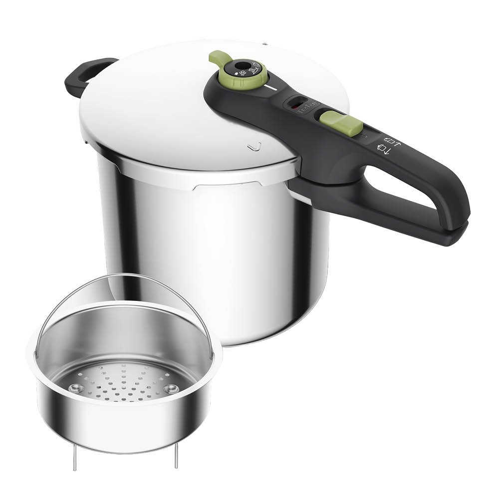 Tefal Secure Trendy Painekattila höyrykorilla 8 L