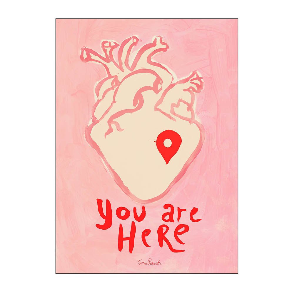 Poster & Frame  Sissan Richardt Juliste 50x70 cm You are here