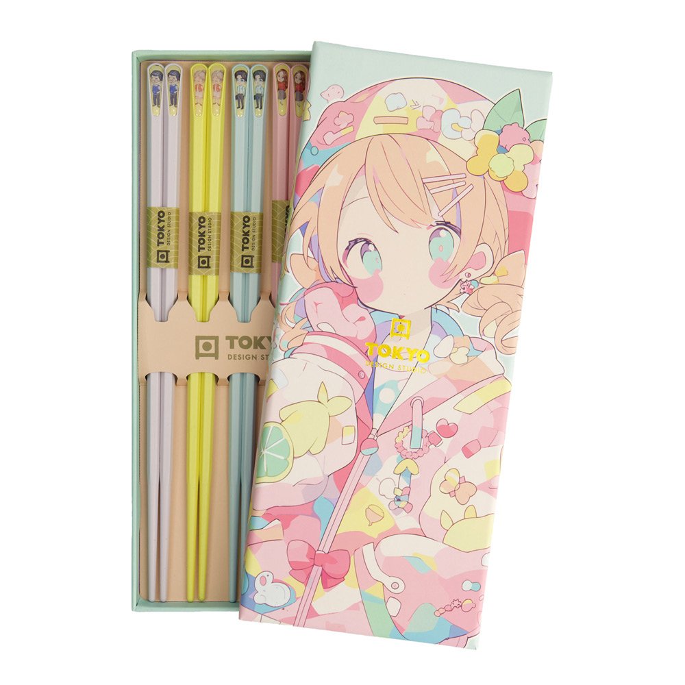 Tokyo Design Studio  Syömäpuikot 5 paria Anime