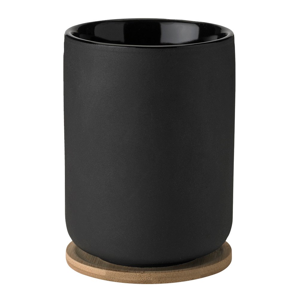 Stelton  Theo Termosmuki ja puutarjotin 25 cl Musta